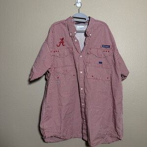 Men's Red Checkered Shirt - Alabama Roll Tide
